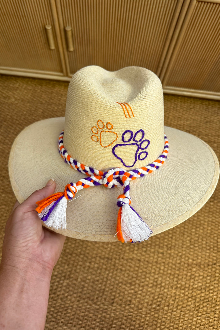 Clemson Palm Hat by Tipsy Threads