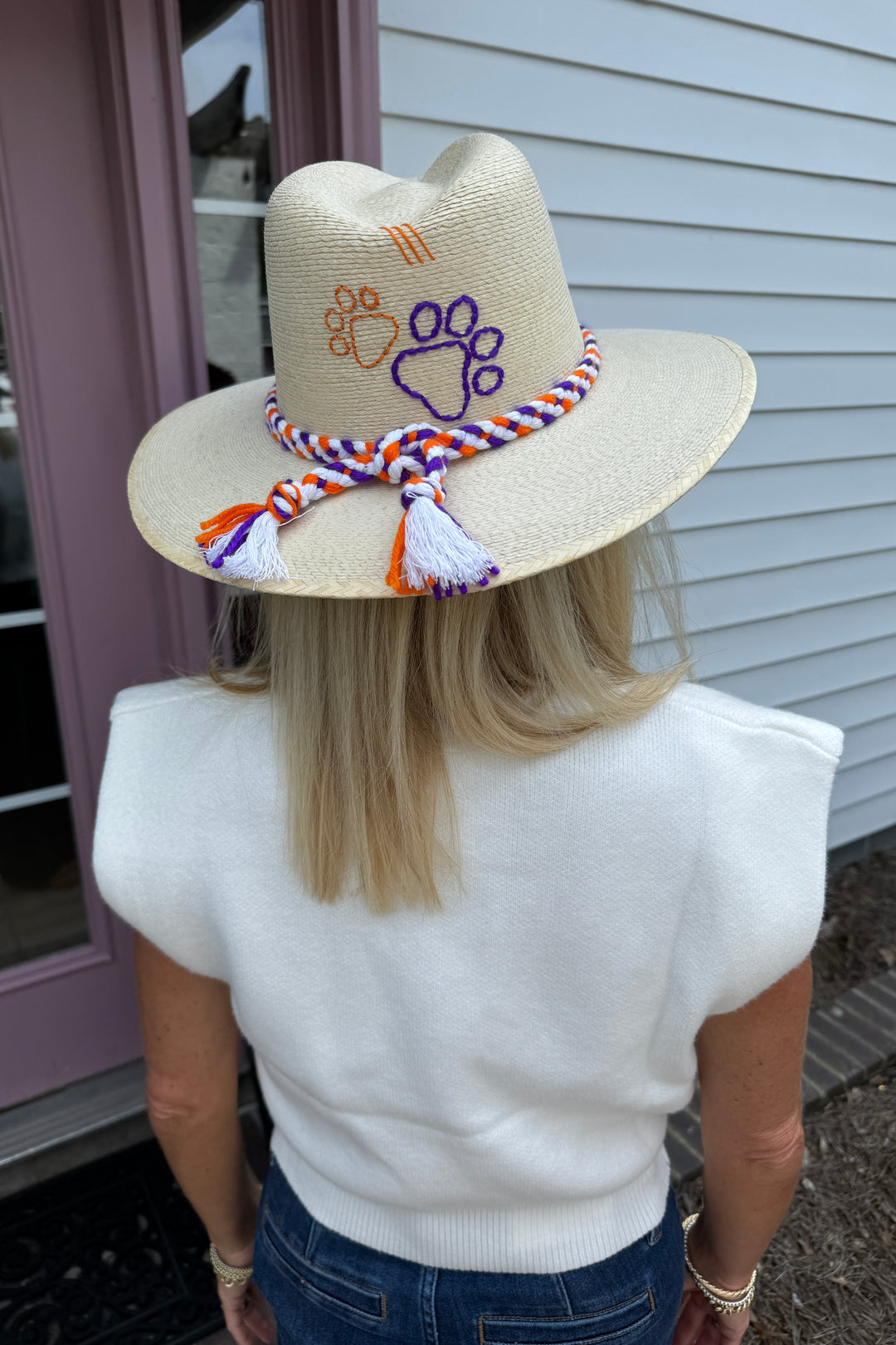 Clemson Palm Hat by Tipsy Threads
