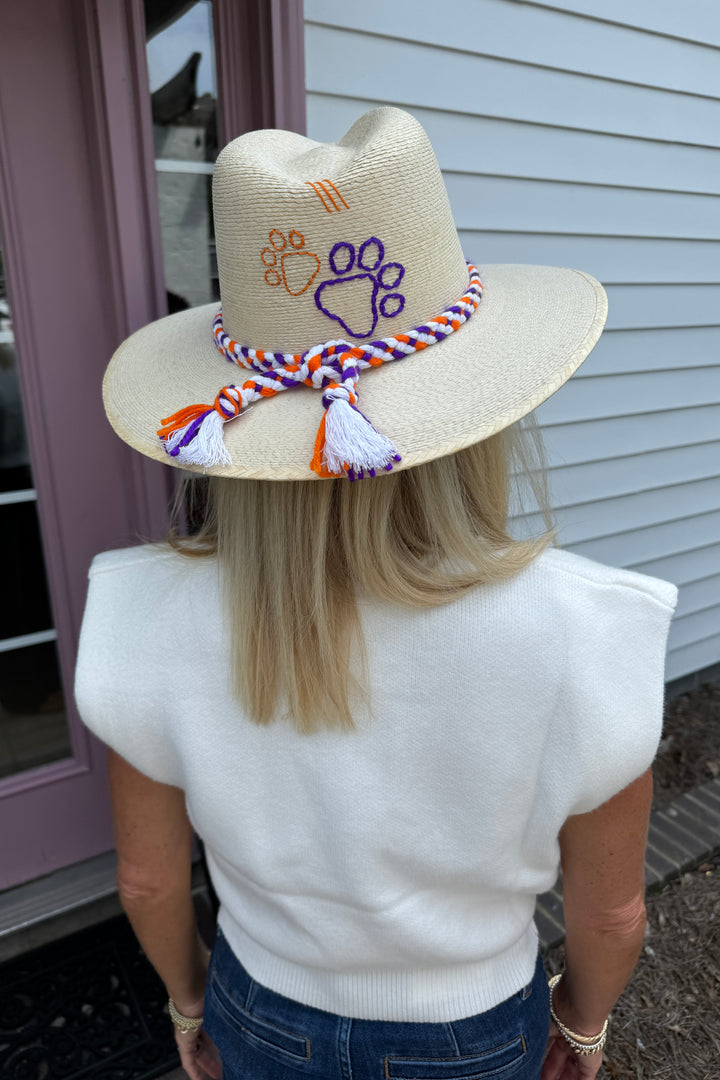 Clemson Palm Hat by Tipsy Threads