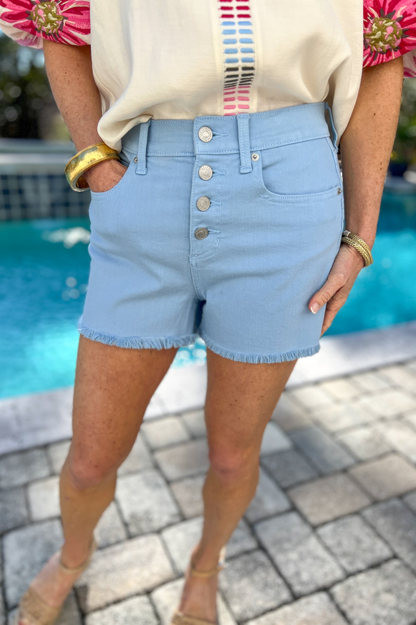 Sidney shorts, light blue