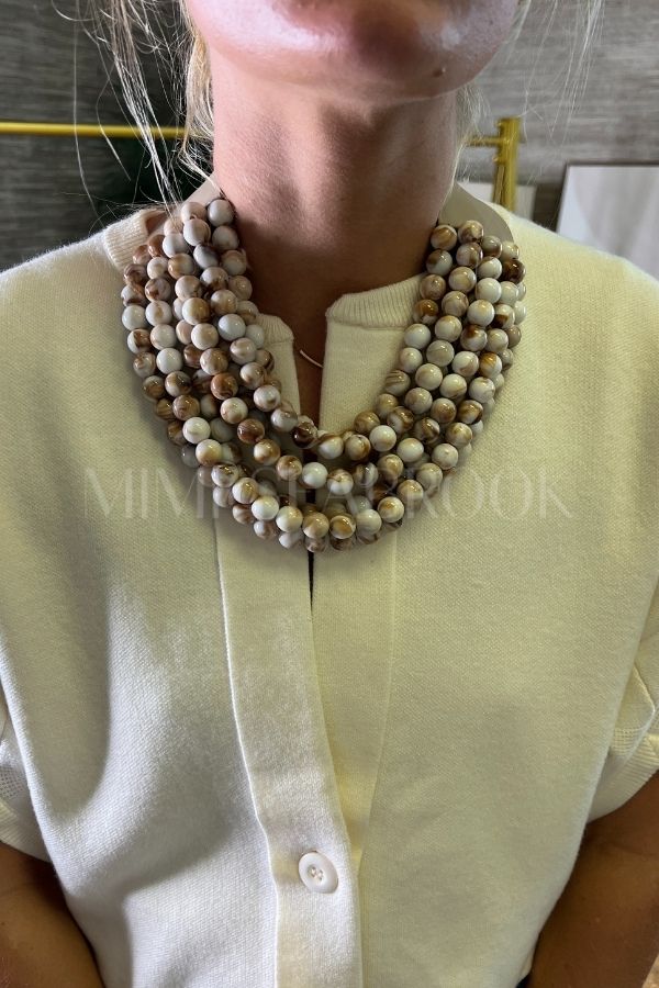 Indira necklace, ivory