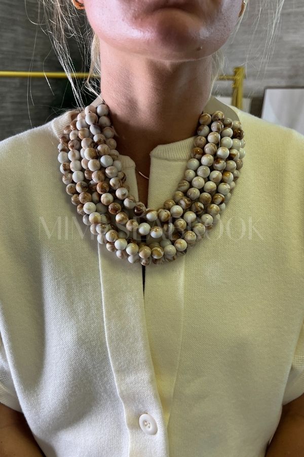 Indira necklace, ivory