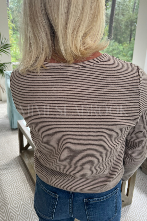Ingram top, taupe/mocha