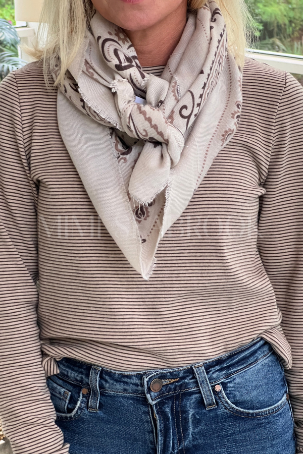 Ingram top, taupe/mocha