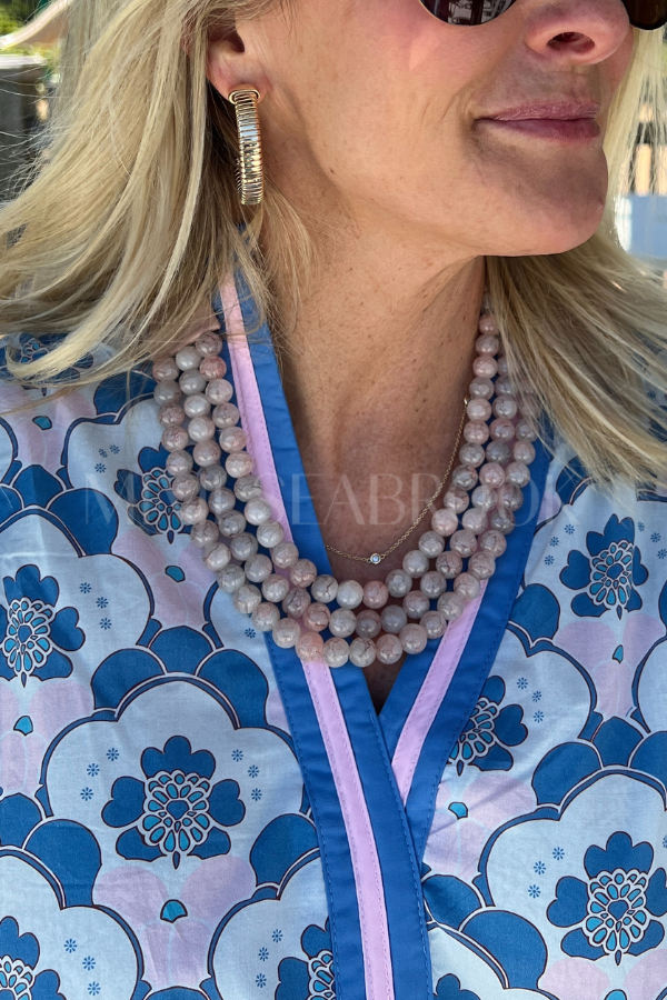 Isabella necklace, blush pink