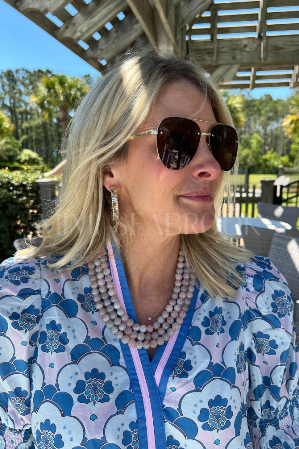 Isabella necklace, blush pink