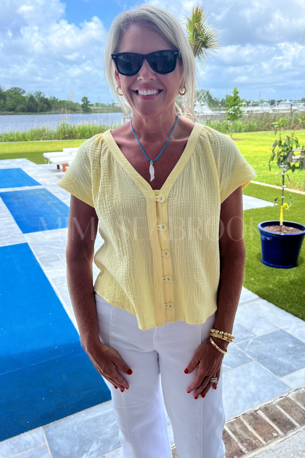 Isabelle top, yellow