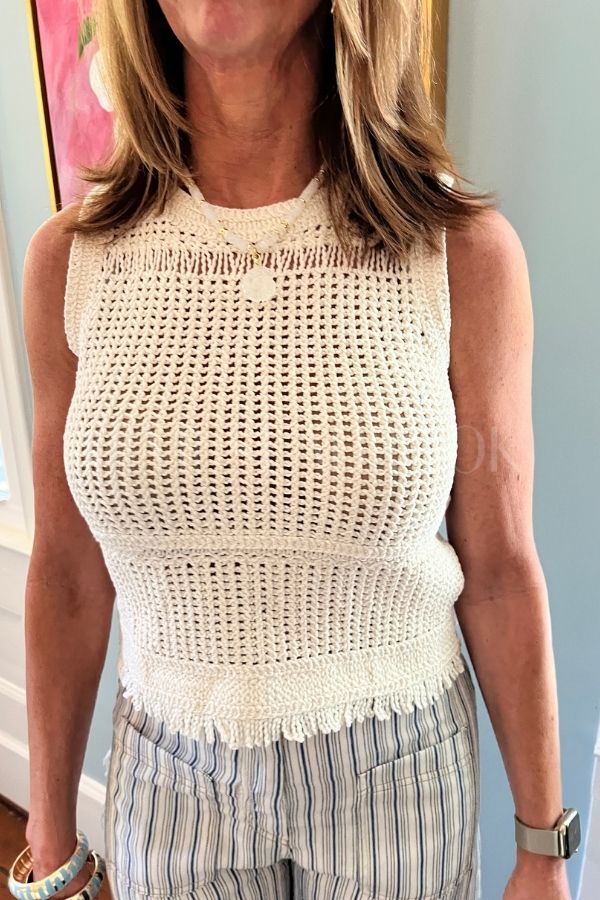 Jansen top, ivory