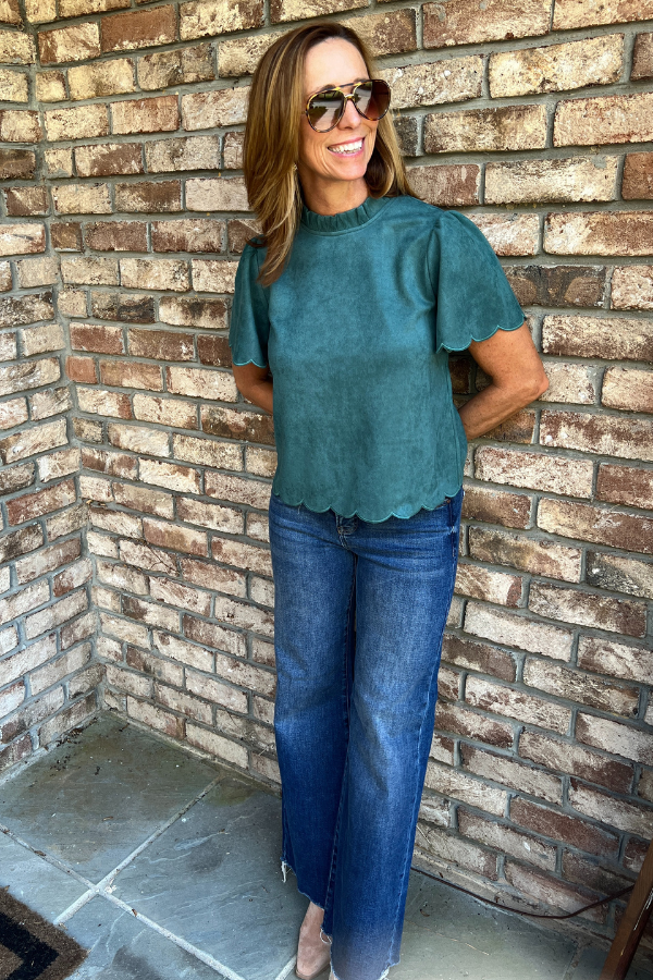 Jerri suede top