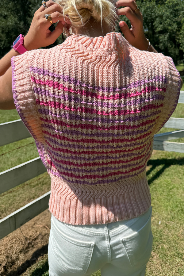 Jessie sweater, pink multi