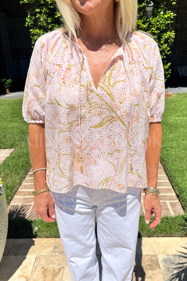Johana Top, Florabella Print by Cleobella