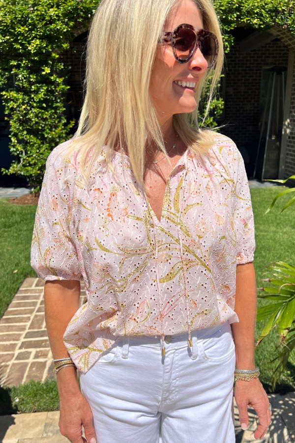 Johana Top, Florabella Print by Cleobella