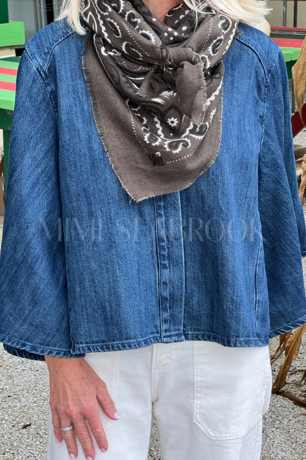 Fallon bandana scarf, taupe
