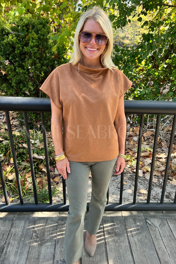 Journee top, camel
