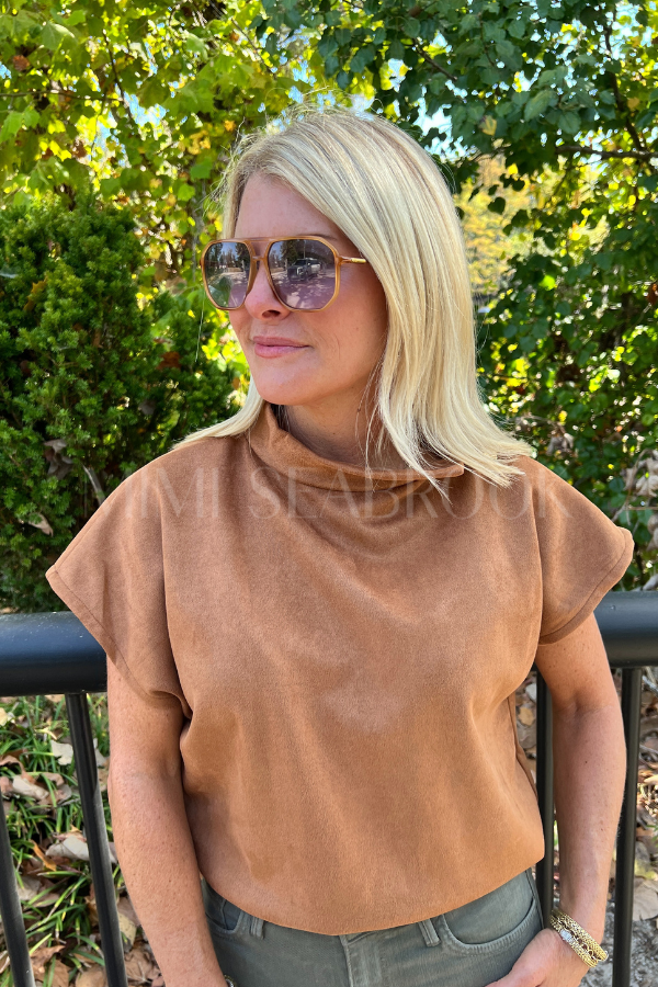 Journee top, camel