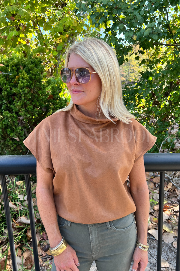 Journee top, camel