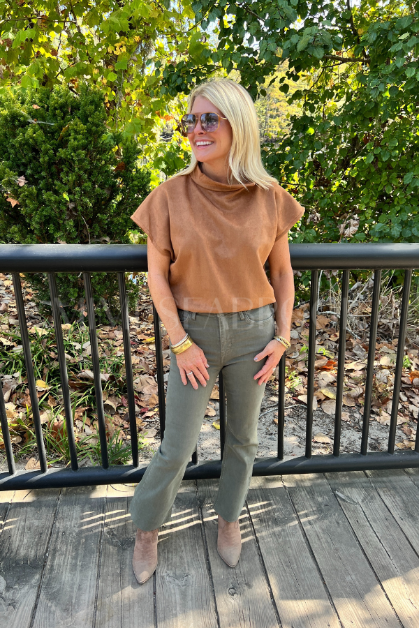 Journee top, camel