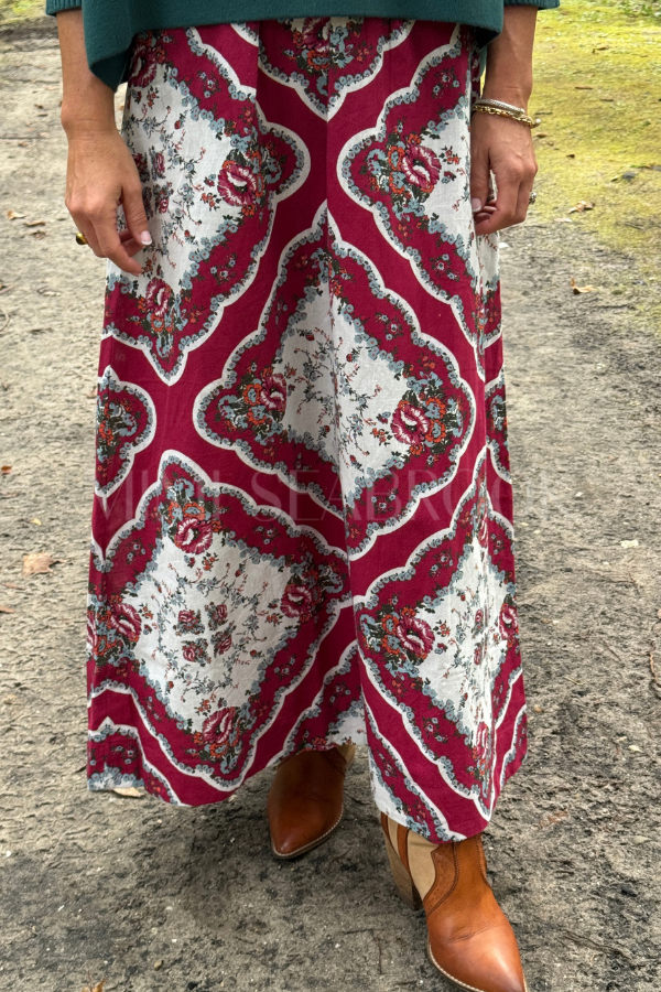 Juliet Ankle Skirt, Virelle Print by Cleobella
