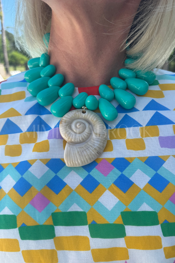 Kai necklace, turquoise