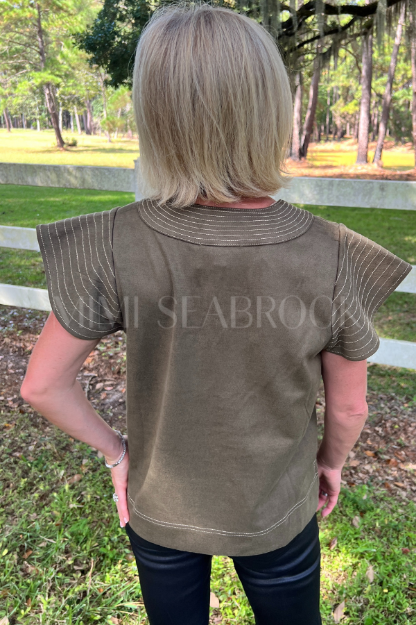 Karina top, olive