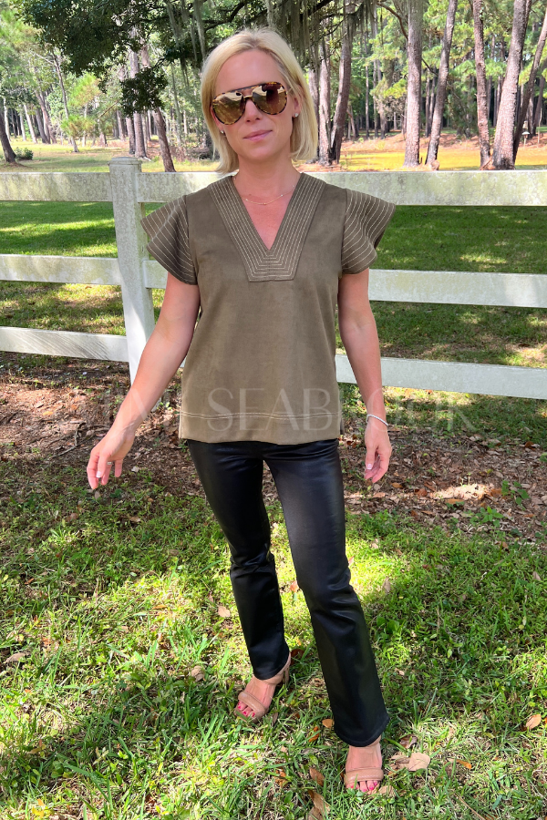 Karina top, olive