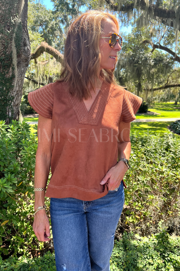 Karina top, rust