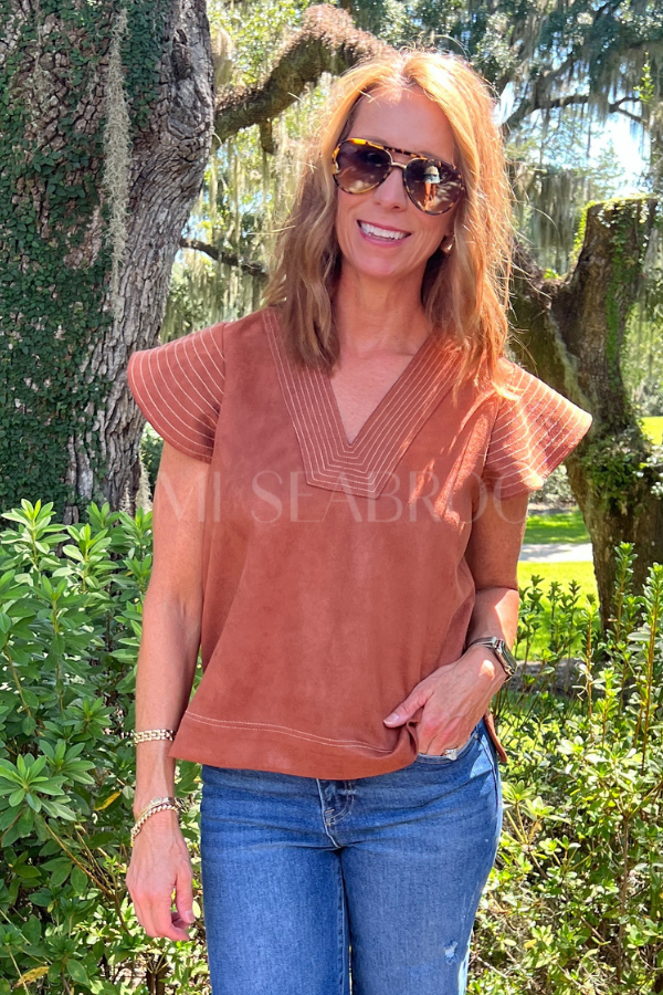 Karina top, rust