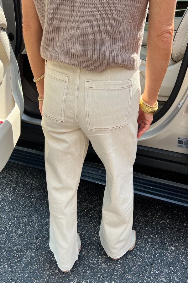 Kayla pants, washed beige