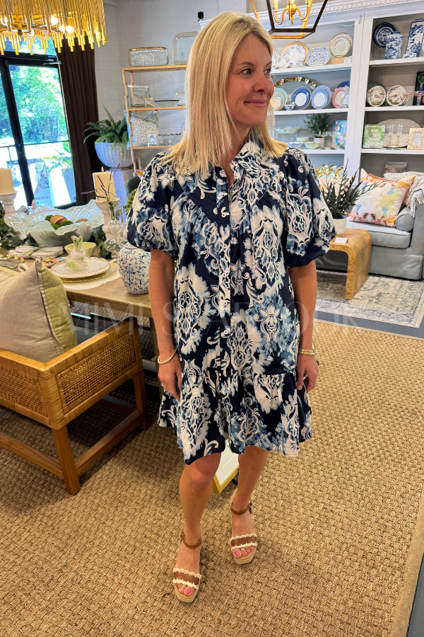 Keaton dress, navy