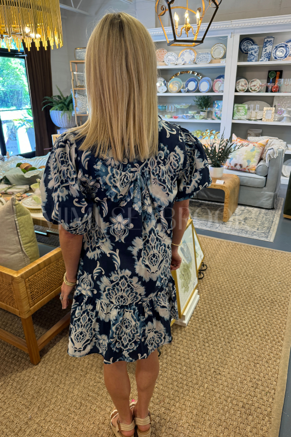 Keaton dress, navy