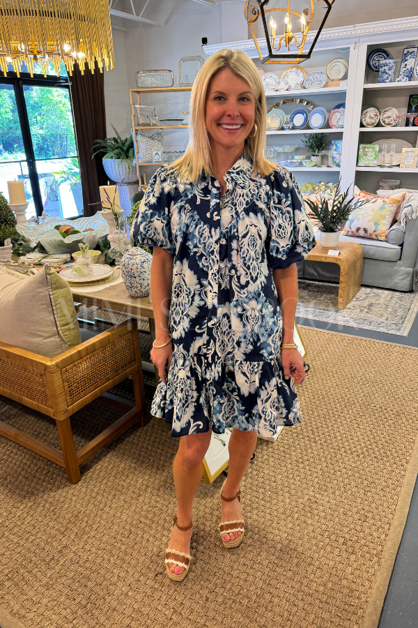 Keaton dress, navy