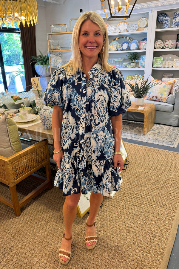 Keaton dress, navy
