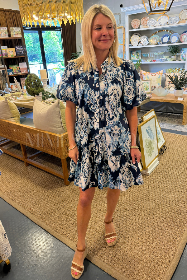 Keaton dress, navy