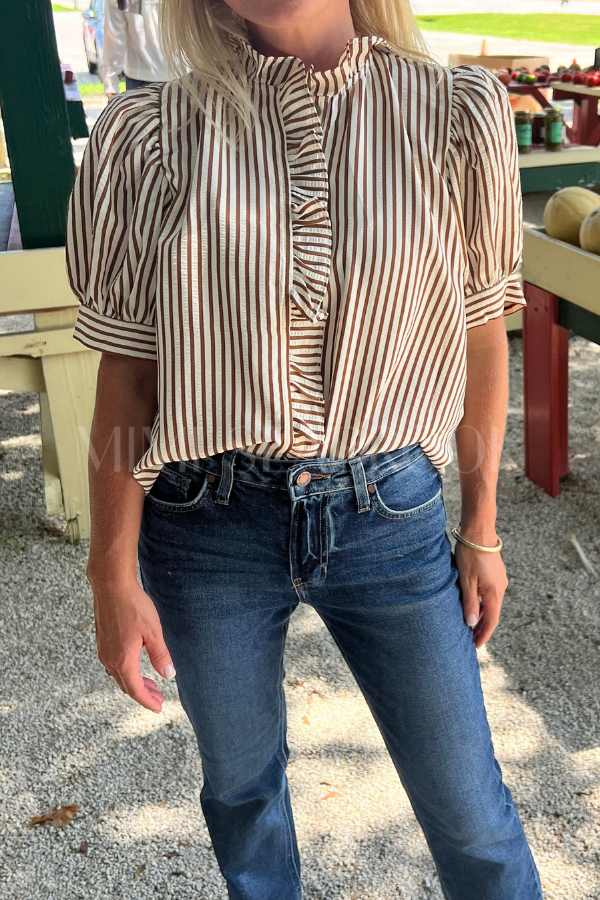 Kelsay top, brown
