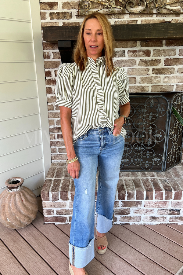 Kelsay top, olive