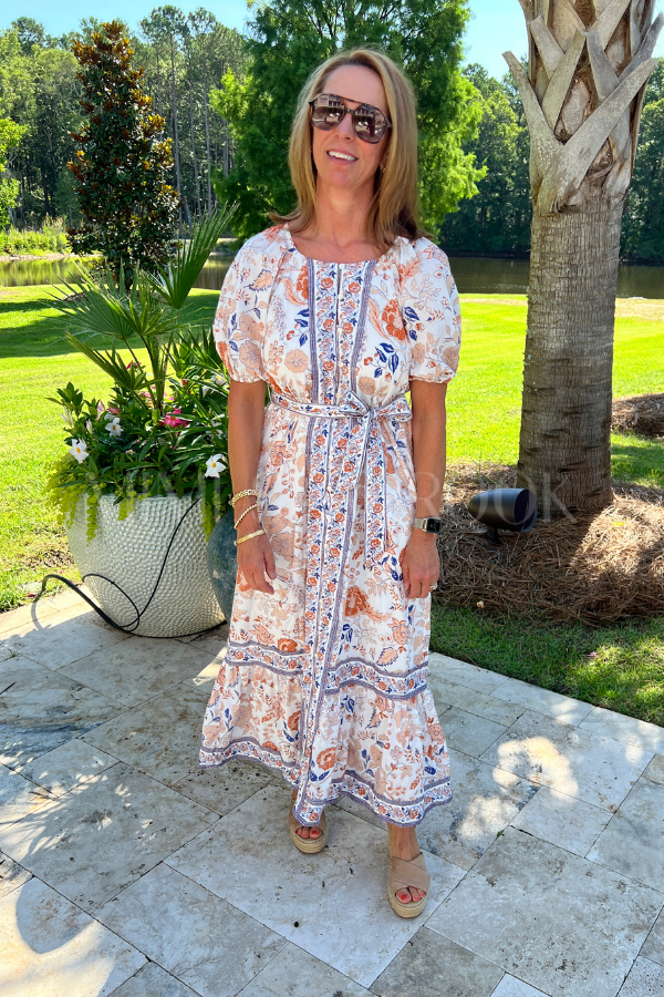 Kelsey Ankle Dress, Bellavista Print by Cleobella
