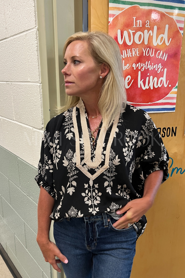 Kendra top, black