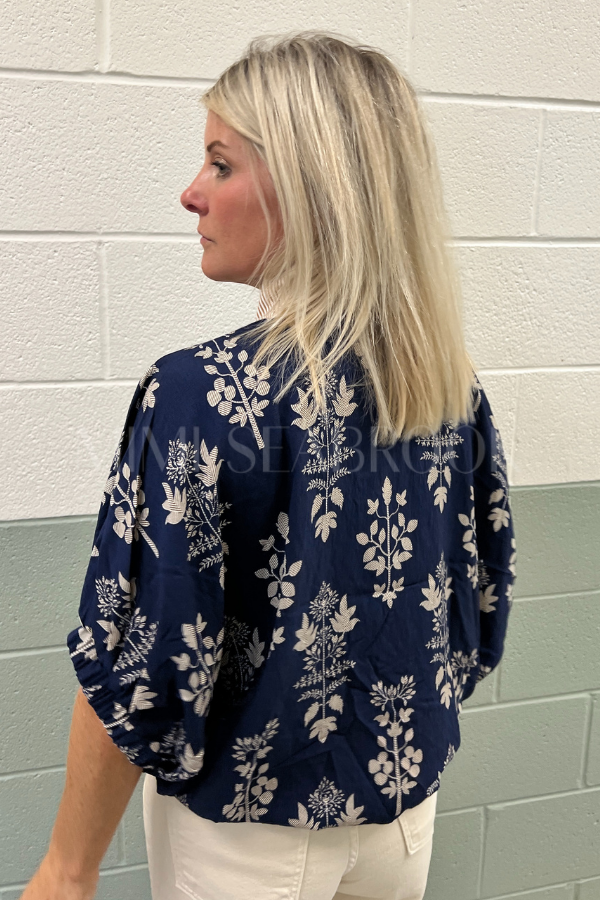 Kendra top, navy