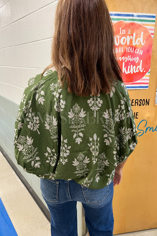 Kendra top, olive