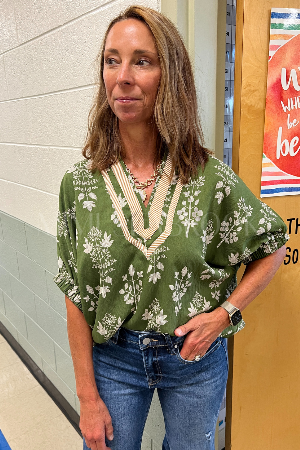 Kendra top, olive