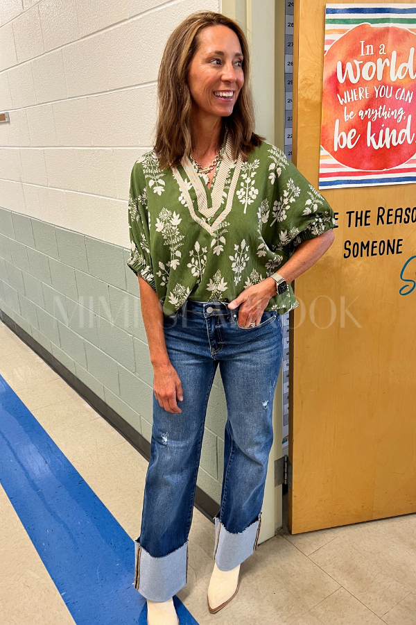 Kendra top, olive