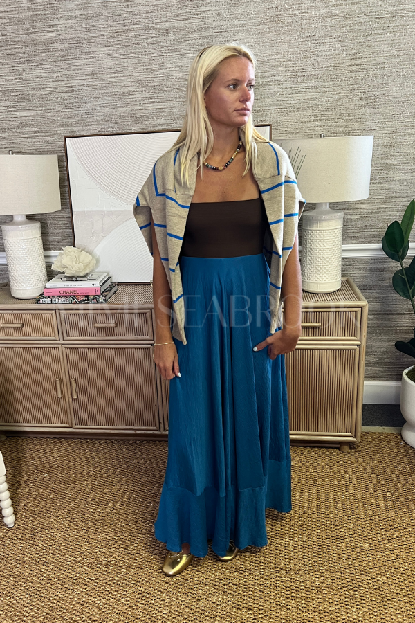Kenia dress, brown blue