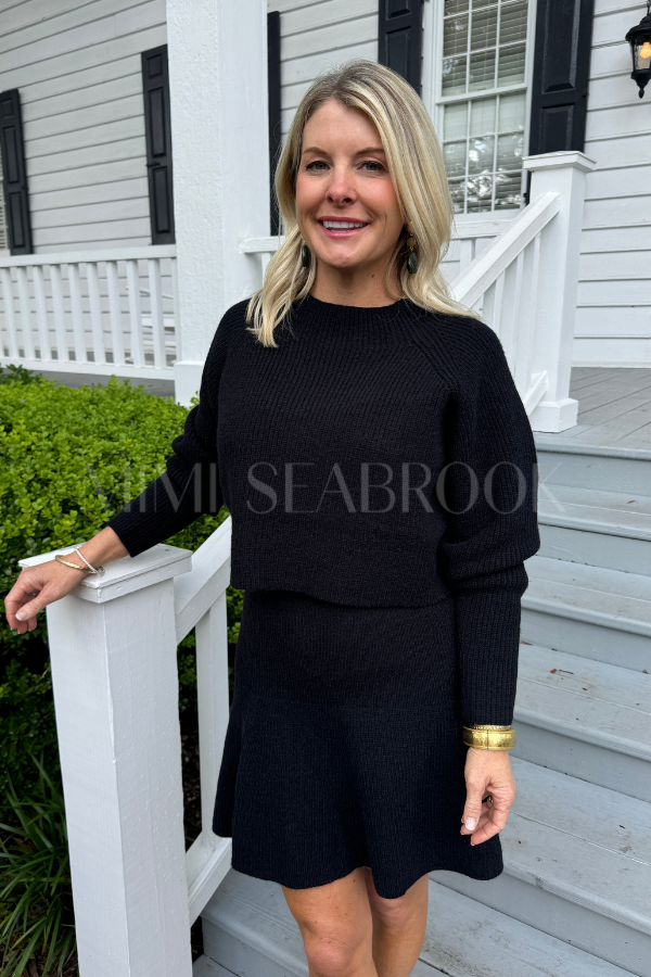 Kenley sweater set, black