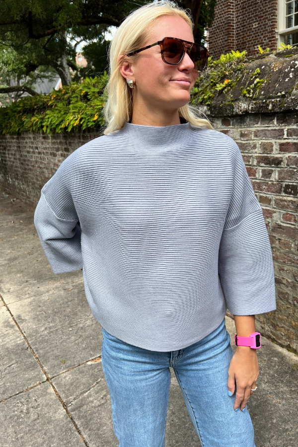 Kenly sweater, slate blue