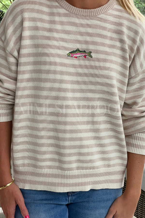 Kennelly sweater, taupe/sand