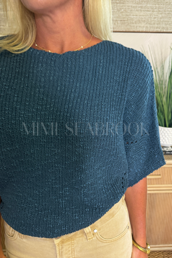 Khalia sweater, teal