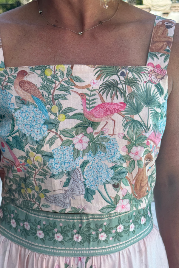 Kitts top, pink print