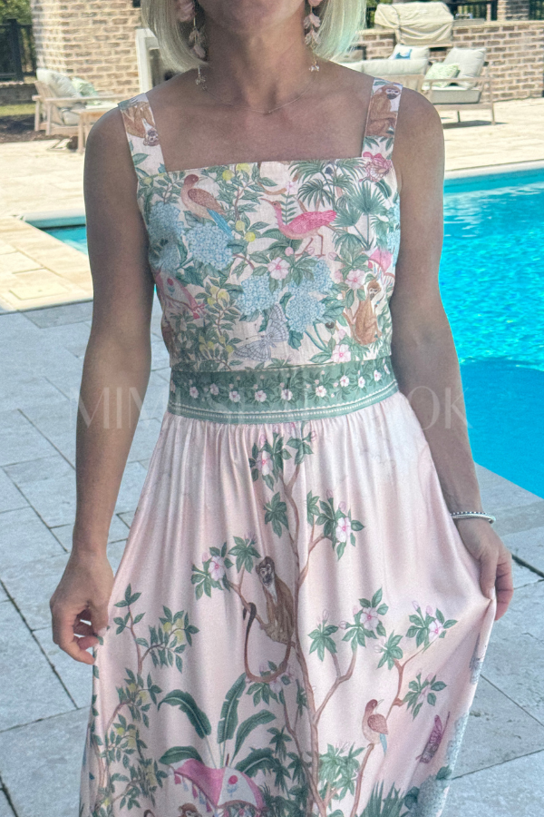 Kitts top, pink print