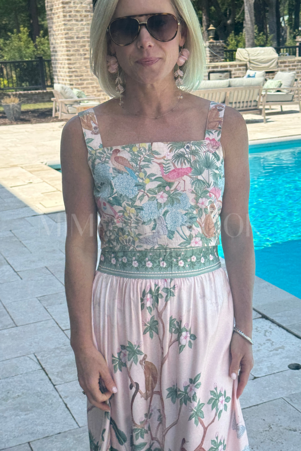 Kitts top, pink print