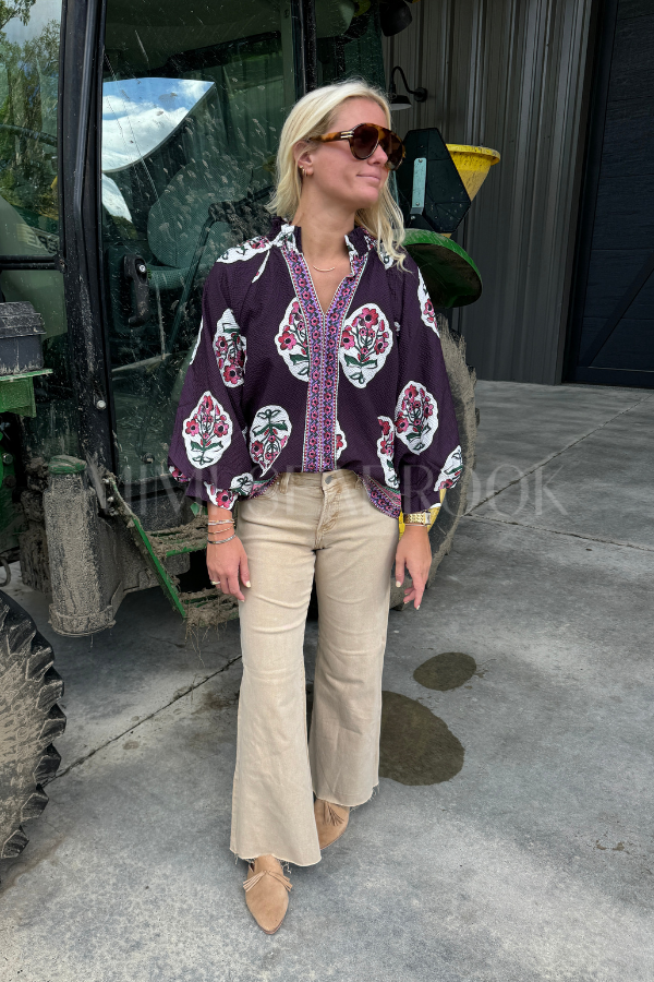 Knapp top, plum